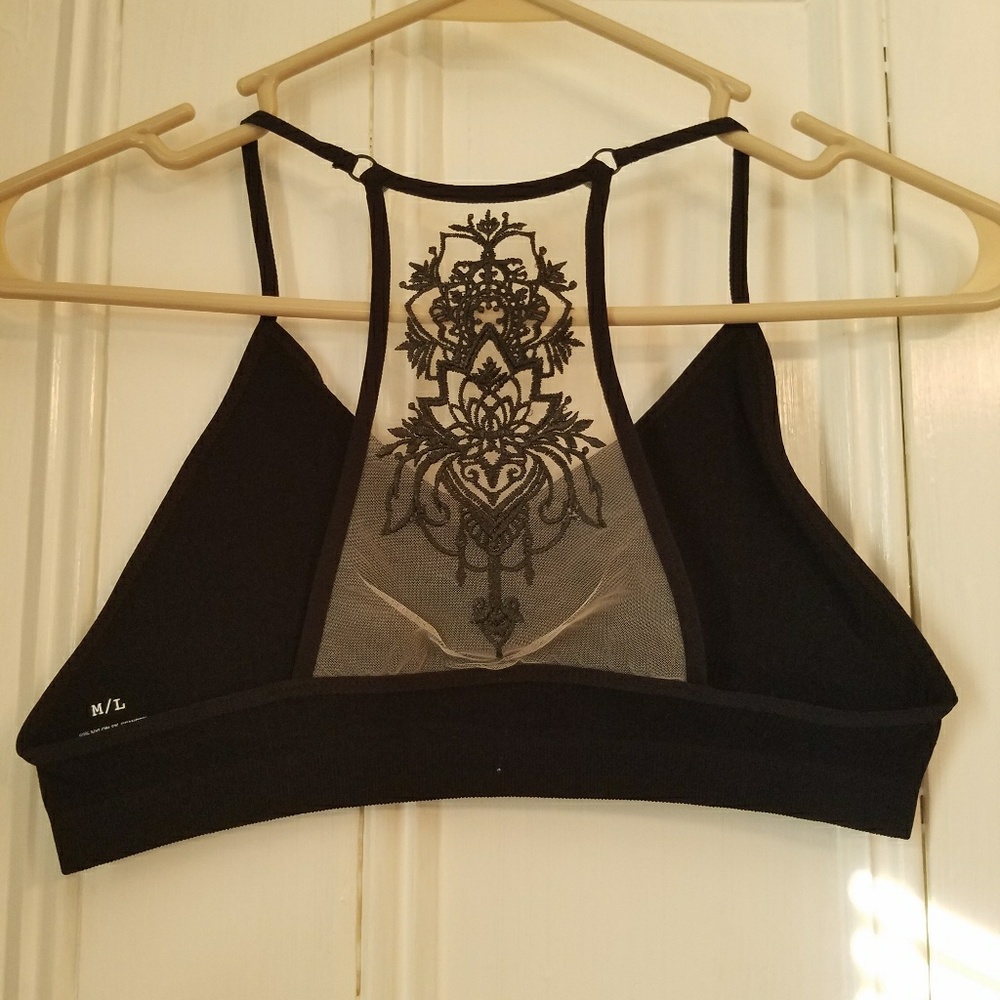 🔥HOT! BEST SELLER!!🔥BLACK TATTOO MESH BRALETTE - Picture 6 of 8